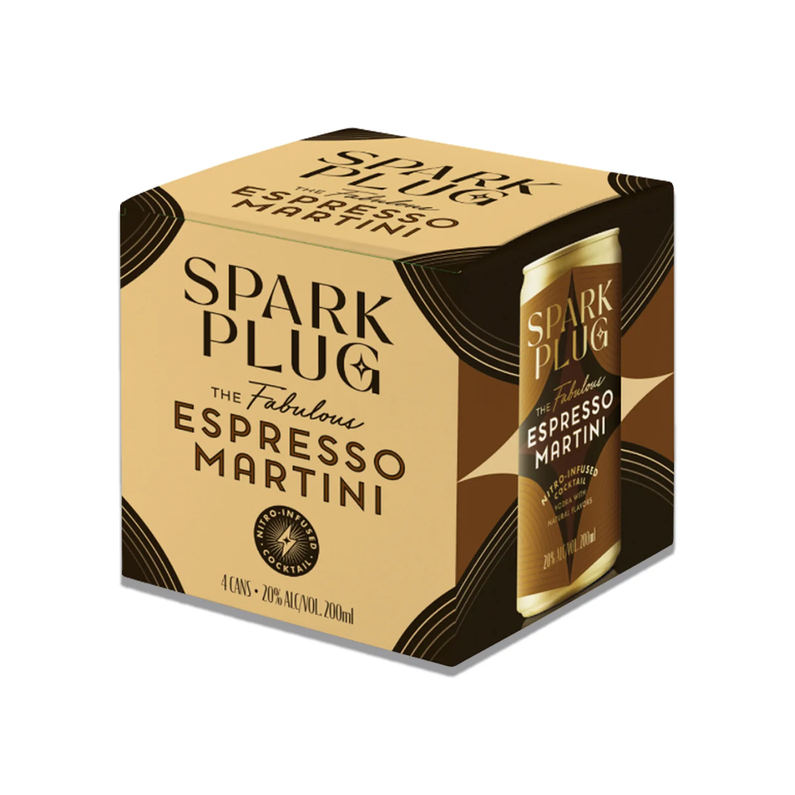 Spark Plug Espresso Martini 4-pack box